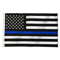 Thumbnail for DuraSleek Nylon Thin Green Line American Flag, 3 x 5 Ft