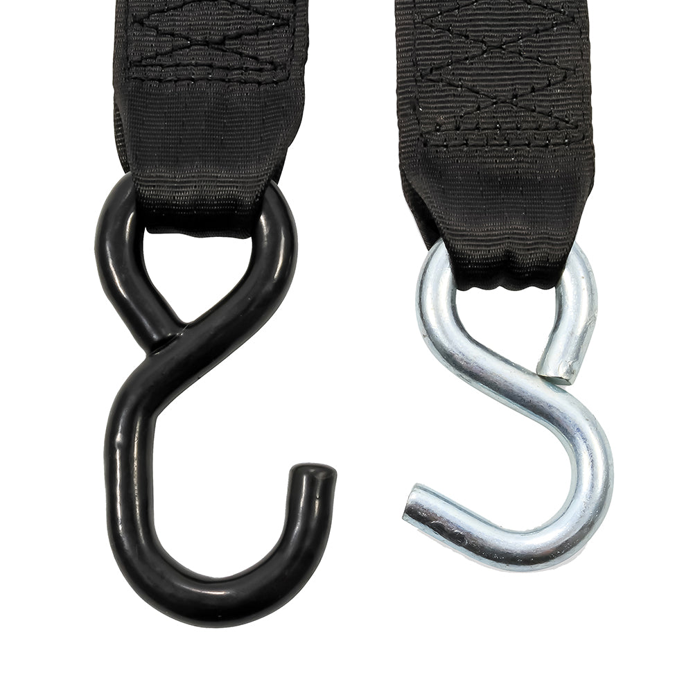 Camco Retractable Tie Down Straps - 2" Width 6' Dual Hooks