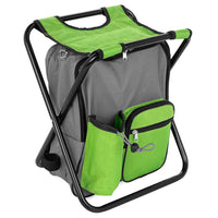 Thumbnail for Camco Camping Stool Backpack Cooler - Green