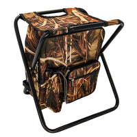 Thumbnail for Camco Camping Stool Backpack Cooler - Camouflage