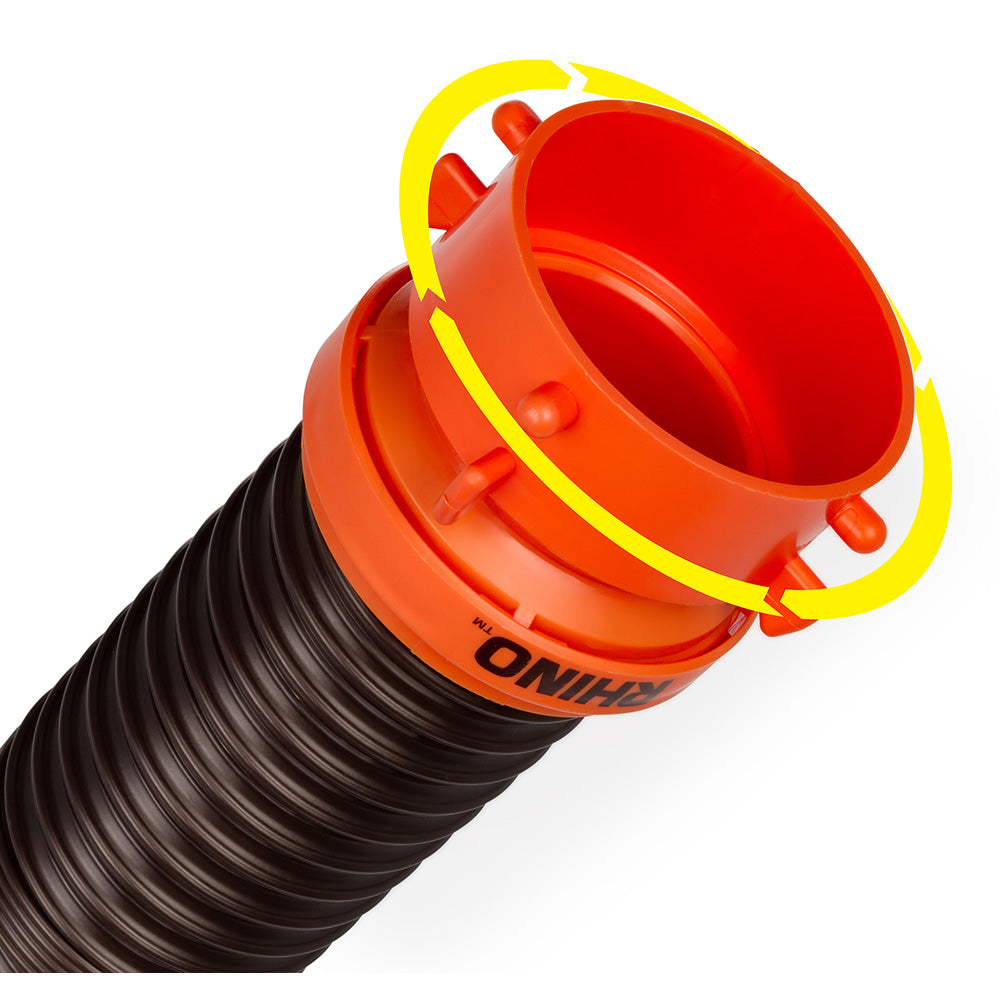 Camco RhinoFLEX 5' Sewer Hose Extension w/Swivel Bayonet & Lug