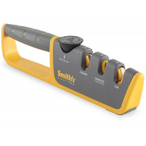 Smiths Adjustable Manual Knife Sharpener Gray-Yellow