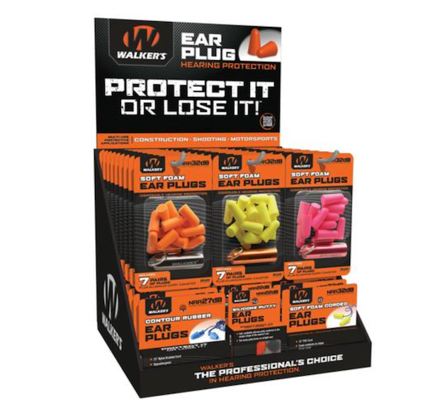 Walkers Ear Plug Display 58pc