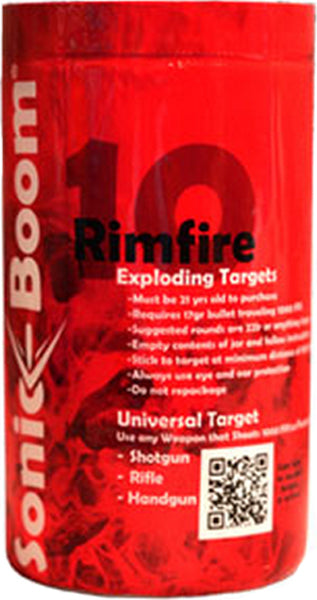 Sonic B Exploding Tgt Rimfire 10/pk