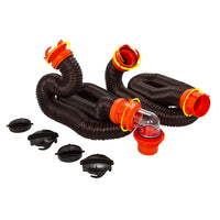 Thumbnail for Camco RhinoFLEX 20' Sewer Hose Kit w/4 In 1 Elbow Caps